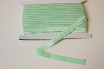 Elastisches Einfassband, Falzgummi, 15 mm, mint, 1 Meter